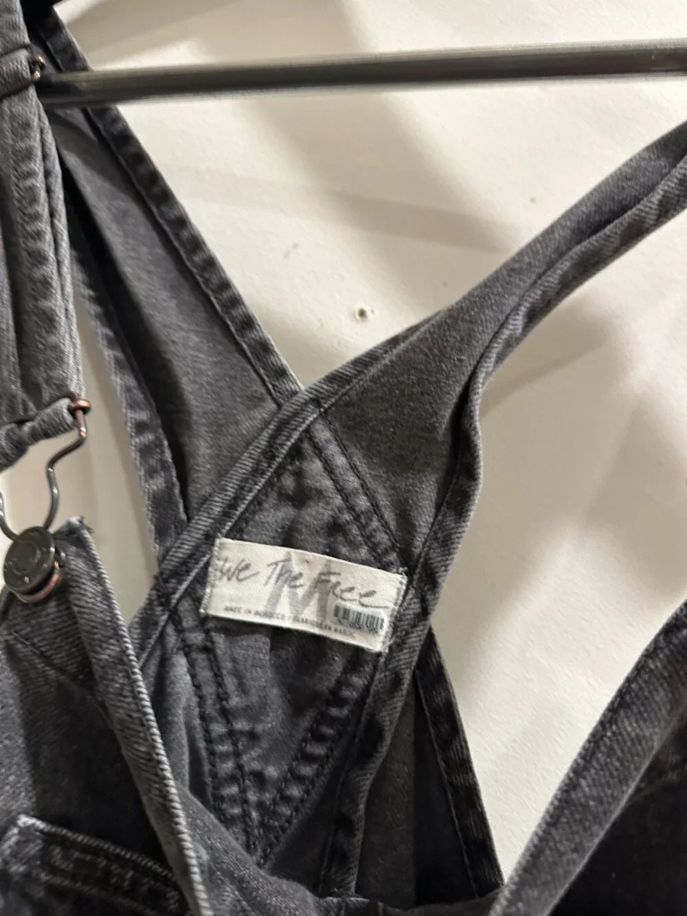FREE PEOPLE Ziggy Shortall in Wash Black Size Medium